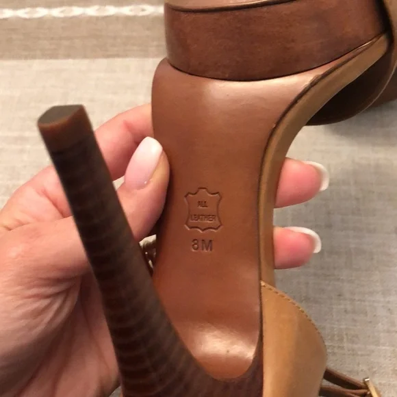 Tory Burch Amina Leather Platform heels - Picture 7 of 12